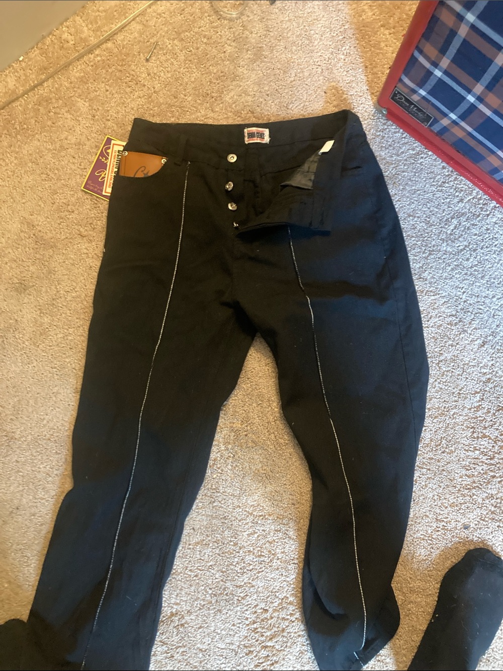 Miss Me Black Bootcut Jeans with Contrast Stitching